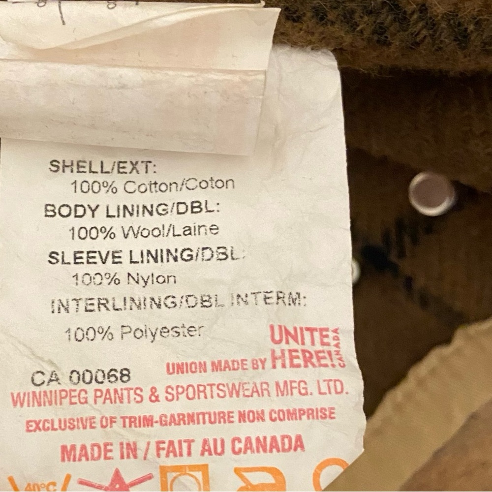 Heavy Ranch Jacket, Warm, Wool Lined by WORK KING (Canada) - Picture 7 of 11